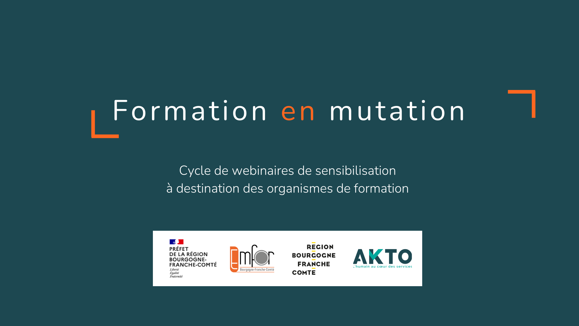 Formation en mutation - conférence 4 - replay